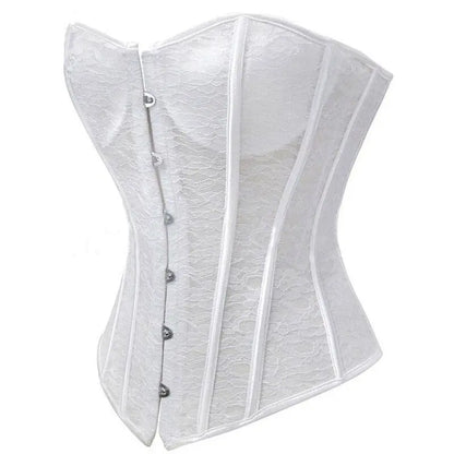 LacyNighty™ Model CT448 LORETTA LACE LINGERIE OVERBUST CORSET
