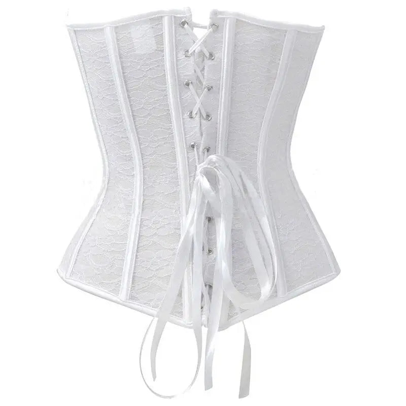 LacyNighty™ Model CT448 LORETTA LACE LINGERIE OVERBUST CORSET