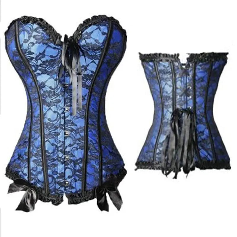 LacyNighty™ Model CT420 LORETTA LACE LINGERIE OVERBUST CORSET