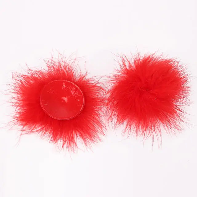 LacyNighty™ Faux Fur Pasties Lavah Intimates pasties