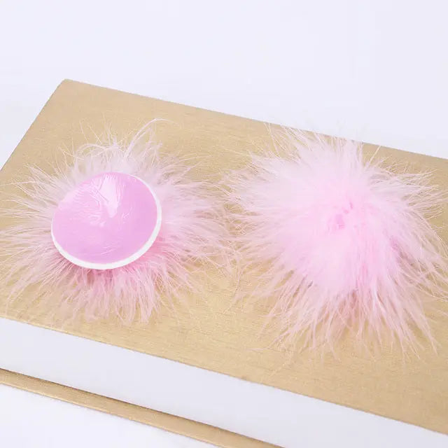 LacyNighty™ Faux Fur Pasties Lavah Intimates pasties