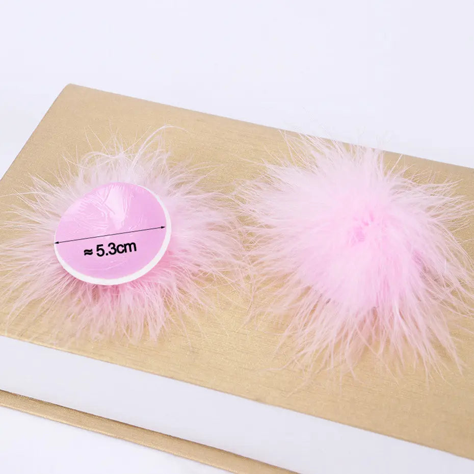 LacyNighty™ Faux Fur Pasties Lavah Intimates pasties