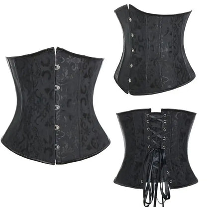 LacyNighty™ Model UC605 LORETTA LACE LINGERIE Underbust Corset