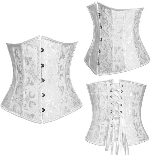 LacyNighty™ Model UC605 LORETTA LACE LINGERIE Underbust Corset