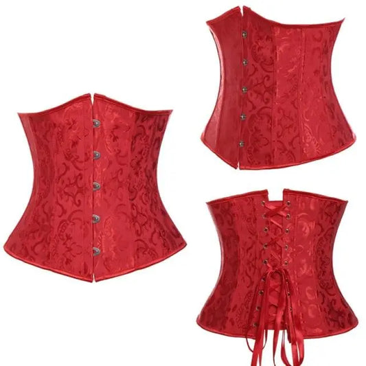 LacyNighty™ Model UC605 LORETTA LACE LINGERIE Underbust Corset