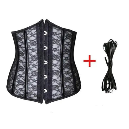 LacyNighty™ Model UC616 LORETTA LACE LINGERIE Underbust Corset