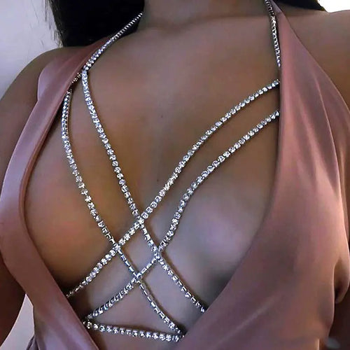 Criss Cross Body Chain Lavah Intimates body chain