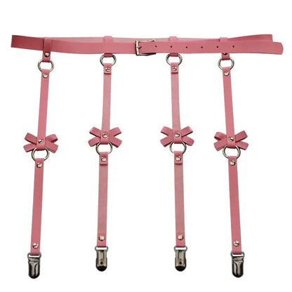 LacyNighty™ Bow Leather Garter Lavah Intimates