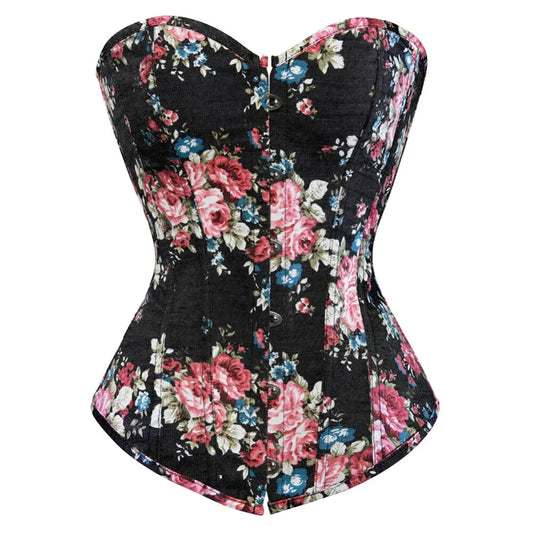 LacyNighty™ Model CT446 LORETTA LACE LINGERIE OVERBUST CORSET