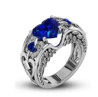 Heart Ruby Ring Lacy0301Goth