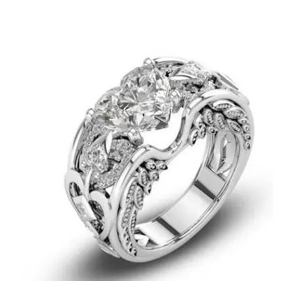 Heart Ruby Ring Lacy0301Goth