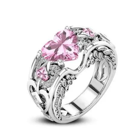 Heart Ruby Ring Lacy0301Goth