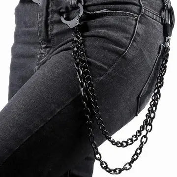 HANDCUFFS BELT CHAIN Lacy0301Goth