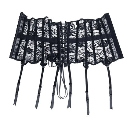 LacyNighty™ Model UC604 LORETTA LACE LINGERIE Underbust Corset