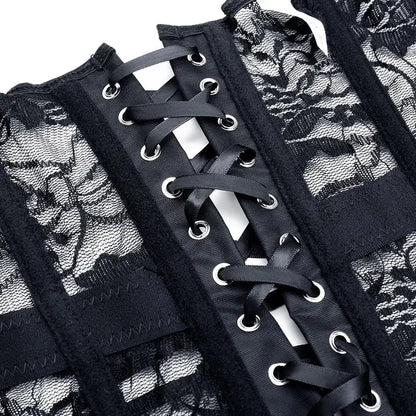 LacyNighty™ Model UC604 LORETTA LACE LINGERIE Underbust Corset
