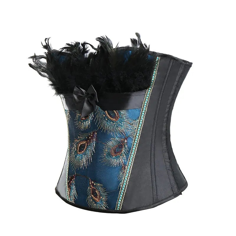 LacyNighty™ Model CT413 LORETTA LACE LINGERIE OVERBUST CORSET