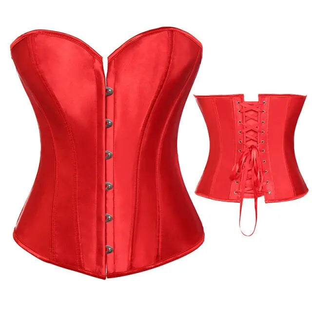 LacyNighty™ Model CT418 LORETTA LACE LINGERIE OVERBUST CORSET