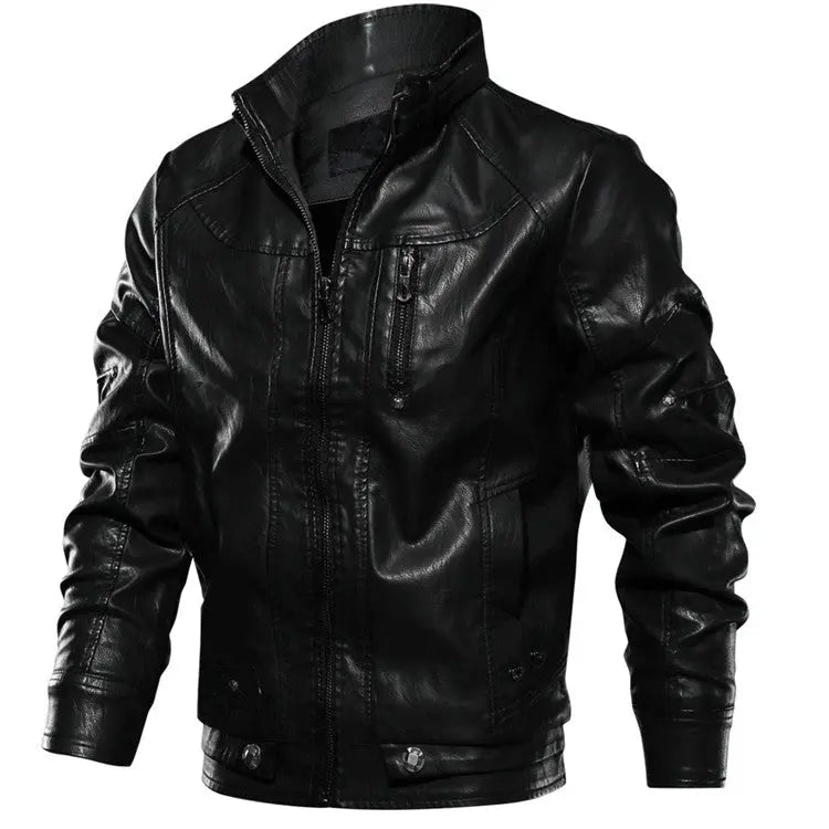 WINDBREAKER LEATHER JACKET Salenso