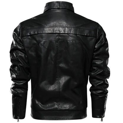 WINDBREAKER LEATHER JACKET Salenso