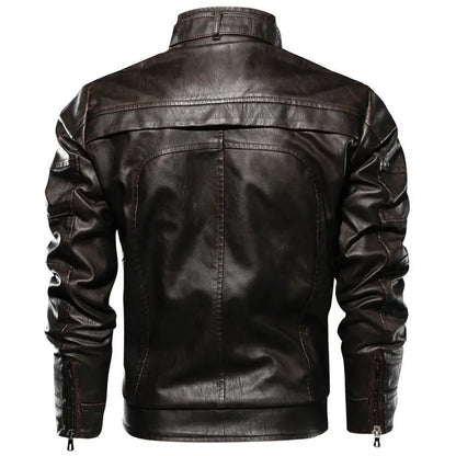 WINDBREAKER LEATHER JACKET Salenso