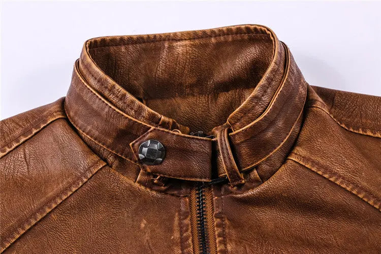 WINDBREAKER LEATHER JACKET Salenso
