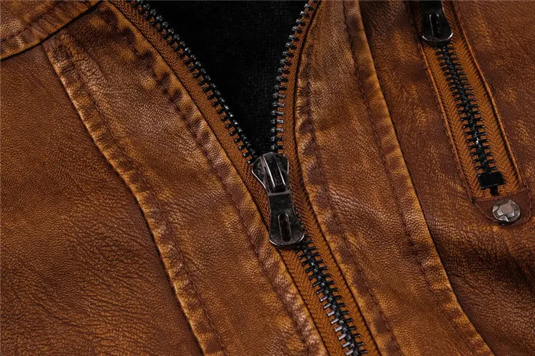 WINDBREAKER LEATHER JACKET Salenso