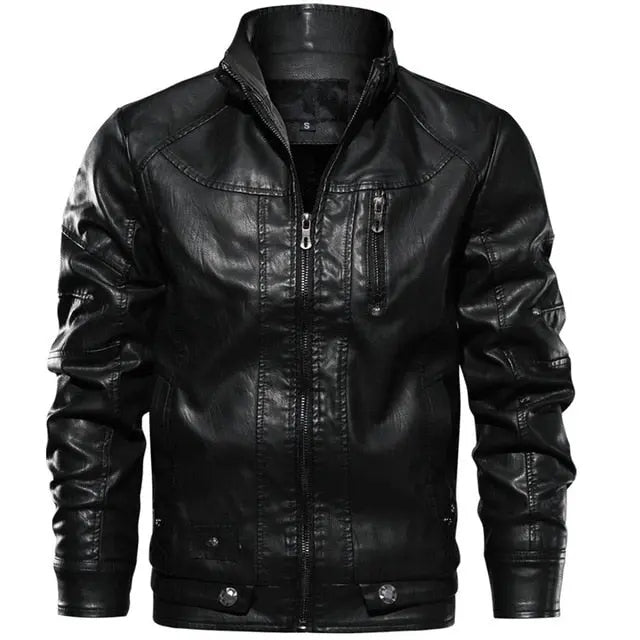 WINDBREAKER LEATHER JACKET Salenso