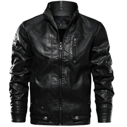 WINDBREAKER LEATHER JACKET Salenso