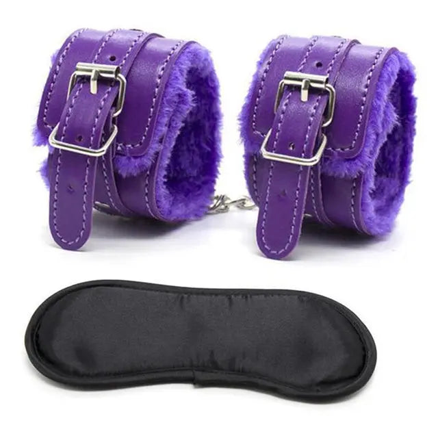 LacyNighty™ Handcuff & Blindfold Set Lavah Intimates