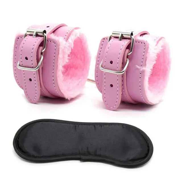 LacyNighty™ Handcuff & Blindfold Set Lavah Intimates