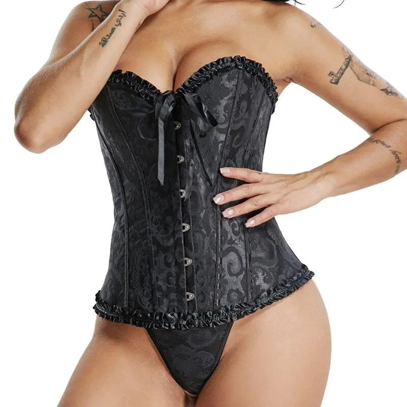 LacyNighty™ Model CD322 LORETTA LACE LINGERIE Corset Dress