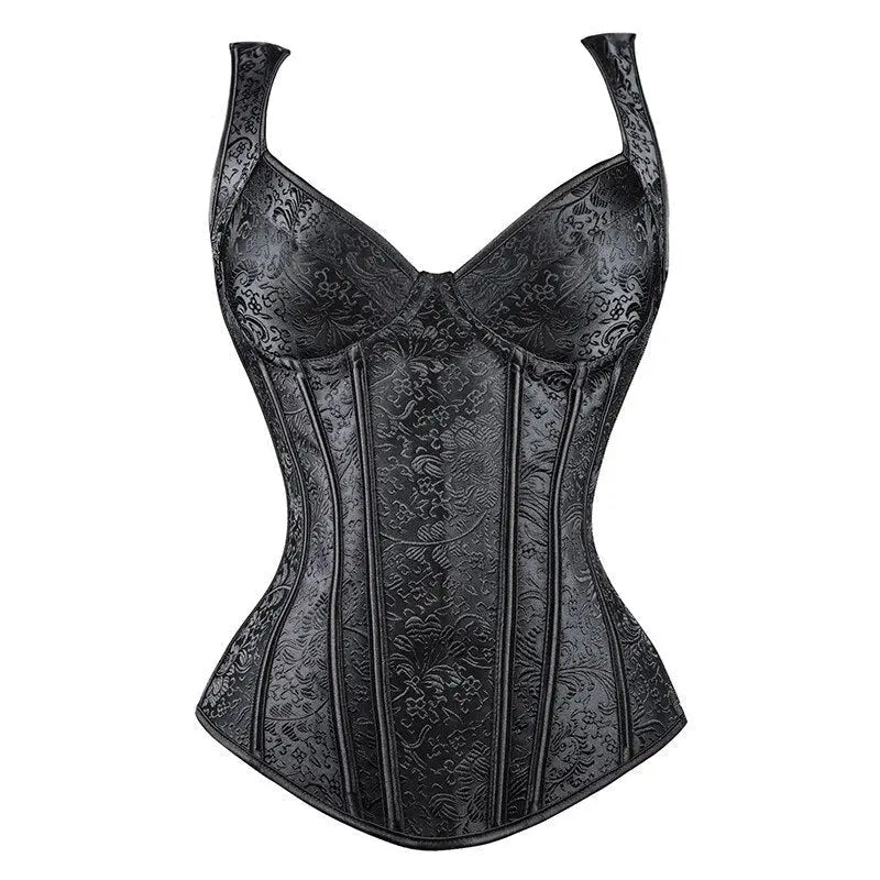 LacyNighty™ Model CT417 LORETTA LACE LINGERIE OVERBUST CORSET