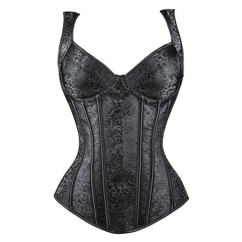 LacyNighty™ Model CT417 LORETTA LACE LINGERIE OVERBUST CORSET