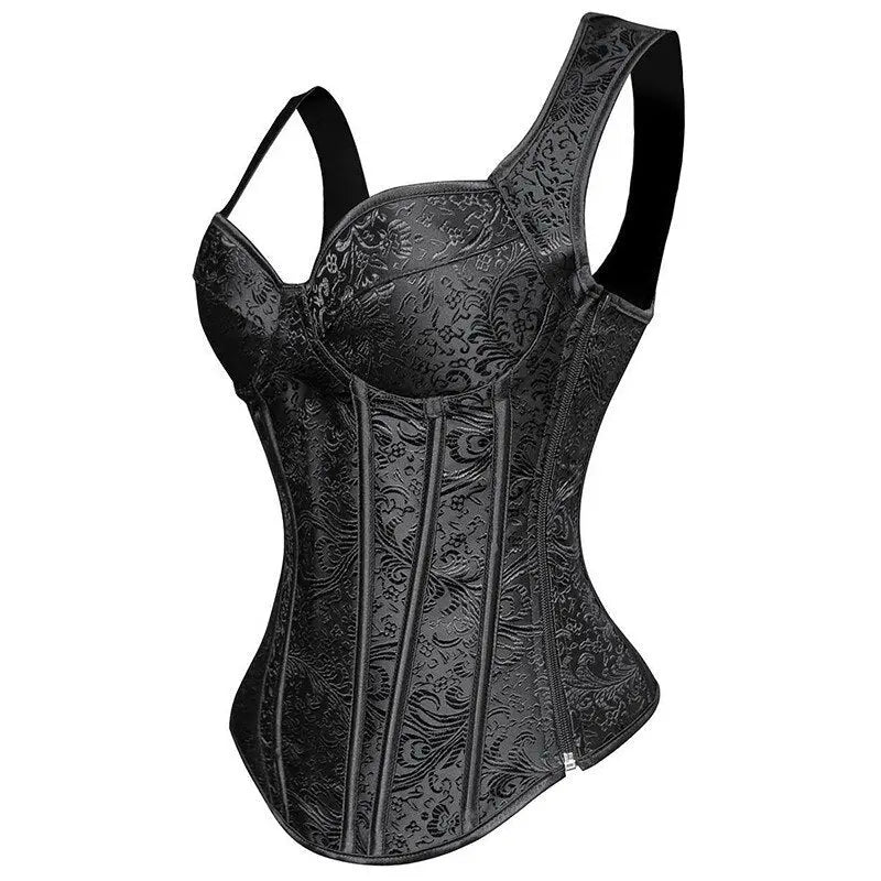 LacyNighty™ Model CT417 LORETTA LACE LINGERIE OVERBUST CORSET