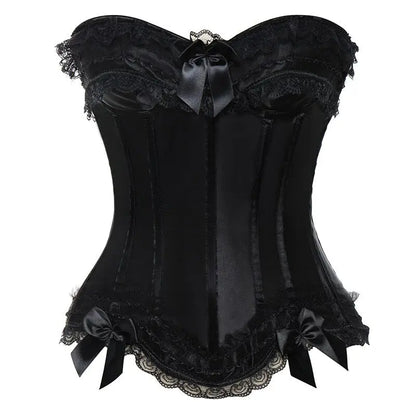 LacyNighty™ Model CT410 LORETTA LACE LINGERIE OVERBUST CORSET