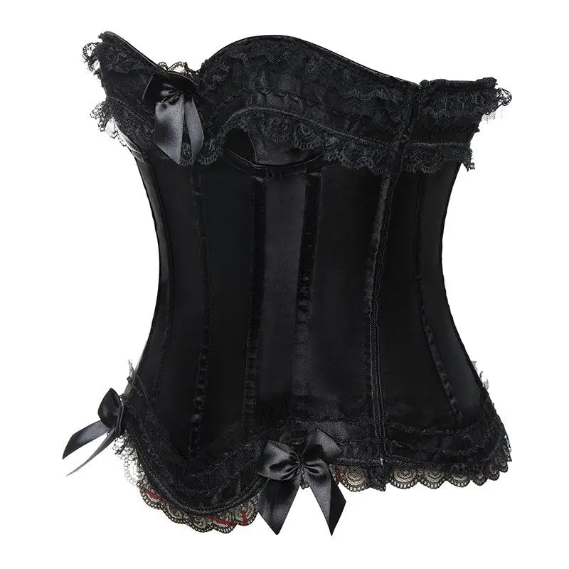 LacyNighty™ Model CT410 LORETTA LACE LINGERIE OVERBUST CORSET