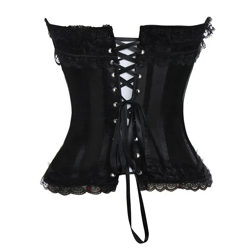 LacyNighty™ Model CT410 LORETTA LACE LINGERIE OVERBUST CORSET