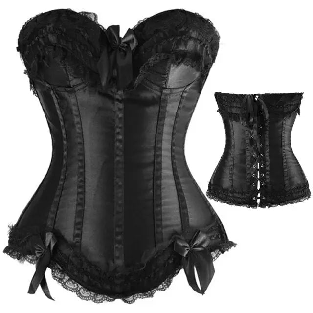 LacyNighty™ Model CT410 LORETTA LACE LINGERIE OVERBUST CORSET