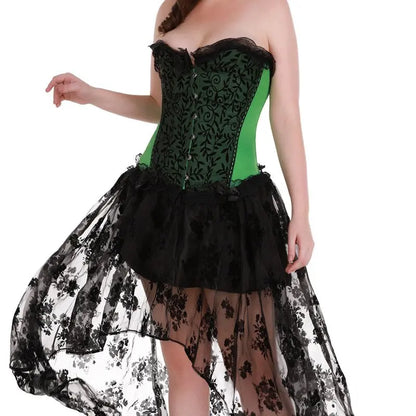 LacyNighty™ Model CT403 LORETTA LACE LINGERIE OVERBUST CORSET