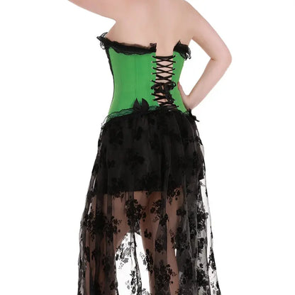 LacyNighty™ Model CT403 LORETTA LACE LINGERIE OVERBUST CORSET