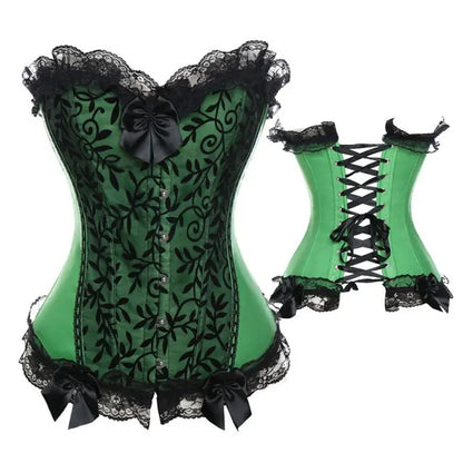 LacyNighty™ Model CT403 LORETTA LACE LINGERIE OVERBUST CORSET