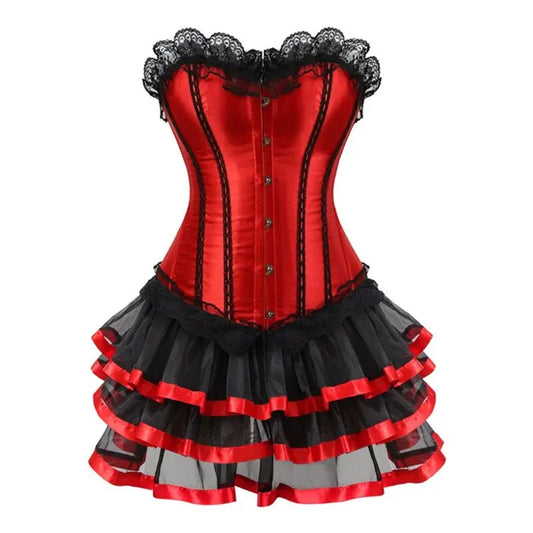LacyNighty™ Model CD302 LORETTA LACE LINGERIE Corset Dress