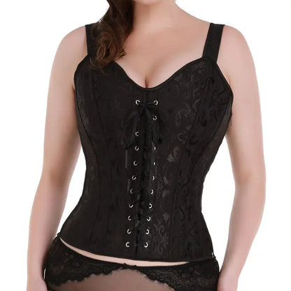 LacyNighty™ Model CT416 LORETTA LACE LINGERIE OVERBUST CORSET
