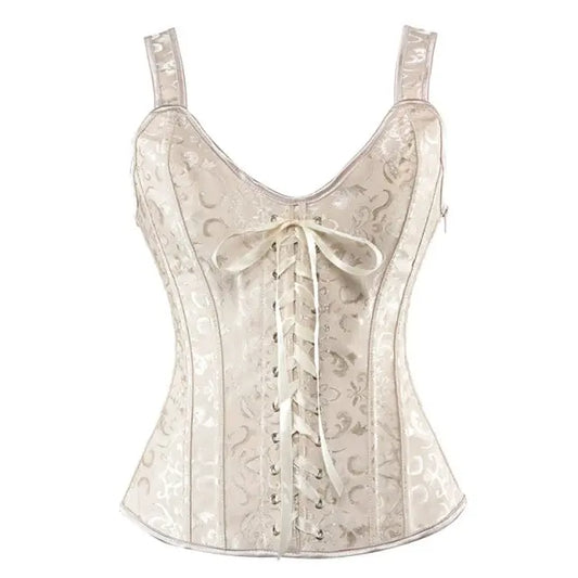 LacyNighty™ Model CT416 LORETTA LACE LINGERIE OVERBUST CORSET