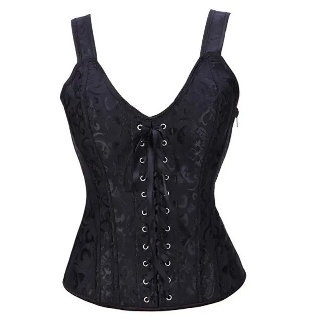 LacyNighty™ Model CT416 LORETTA LACE LINGERIE OVERBUST CORSET