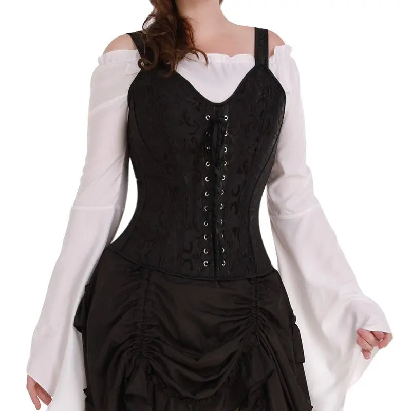 LacyNighty™ Model CT416 LORETTA LACE LINGERIE OVERBUST CORSET