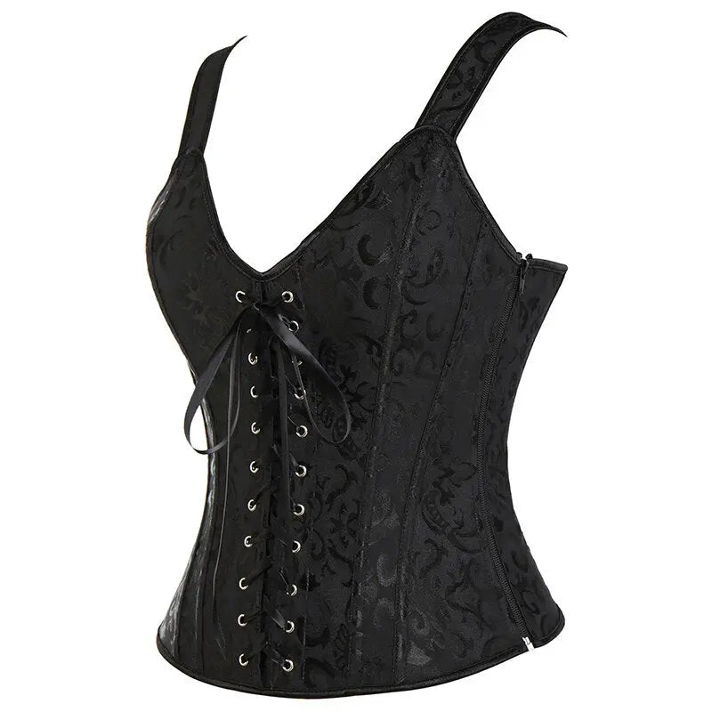 LacyNighty™ Model CT416 LORETTA LACE LINGERIE OVERBUST CORSET