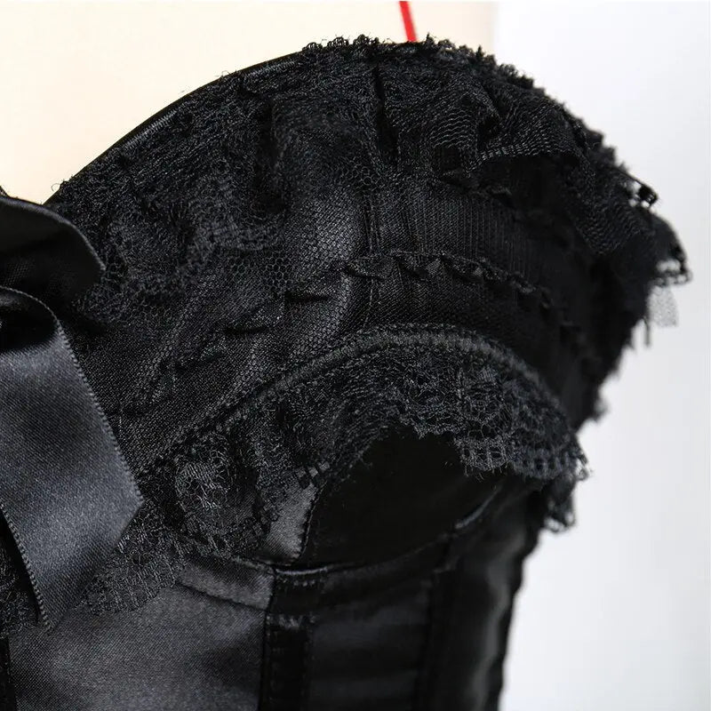 LacyNighty™ Model CT410 LORETTA LACE LINGERIE OVERBUST CORSET