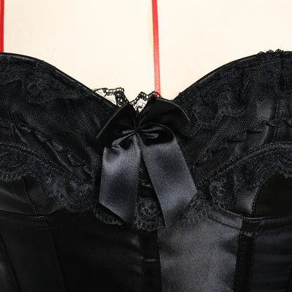 LacyNighty™ Model CT410 LORETTA LACE LINGERIE OVERBUST CORSET