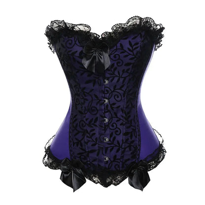 LacyNighty™ Model CT403 LORETTA LACE LINGERIE OVERBUST CORSET